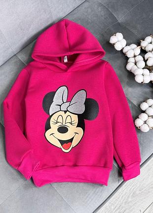 Худи минные, ярко розовый