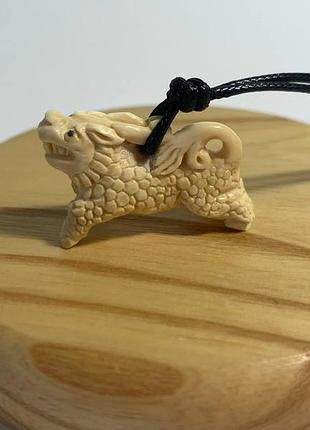 Підвіс кулон "кирин" з бивня мамонта