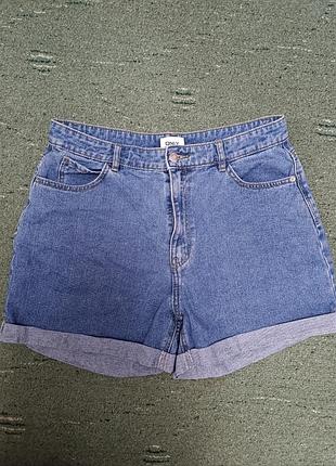 Стильные широкие джинсовые шорты