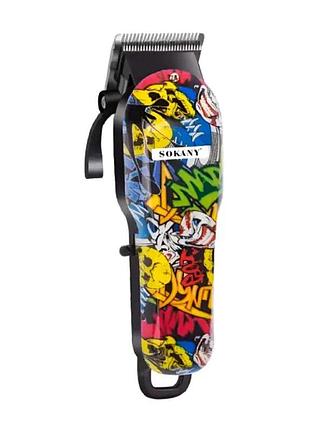 Машинка для стрижки sokany sk-9911 профессиональная 4 насадки