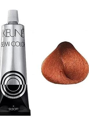 Краска тонирующая безаммиачная для волос keune semi color 7.44 medium intense copper blonde 60 мл