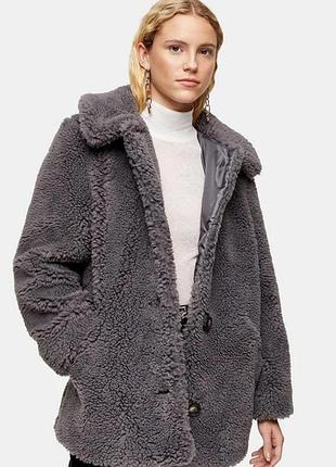 Шубка тедди, шуба эко мех, эко шубка тедди topshop