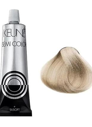 Краска тонирующая безаммиачная для волос keune semi color 10.81 lightest ash blonde 60 мл