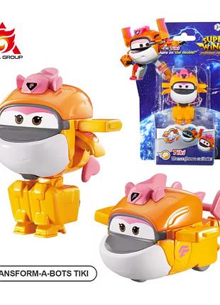 Супер крила тікі трансформери super wings tiki 6см оригінал міні серія