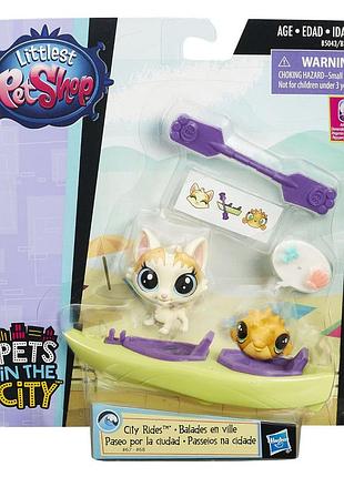 Игровой набор hasbro littlest pet shop - домашние животные в городе (в5043)