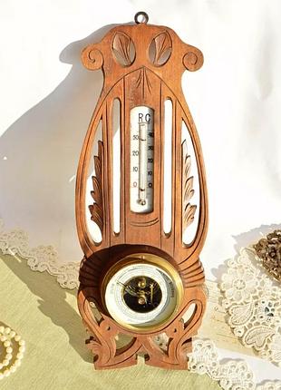Дивовижний антикварний барометр в стилі арт нуво, якому вже більше 100 років.