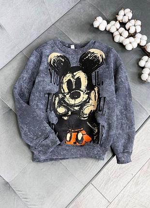 Свитшот графитовый микки