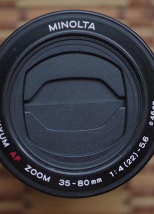 Объектив minolta maxxum af zoom 35-80 4-5.6 с шторками для sony a