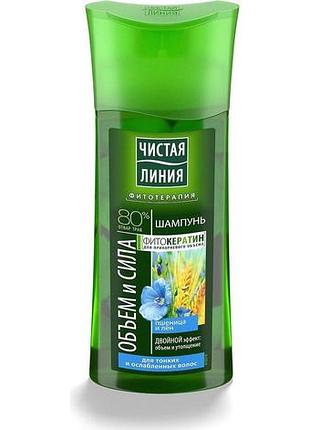 Шампунь чистая линия объём и сила для тонких и ослабленных волос 250 мл (4600702082012)