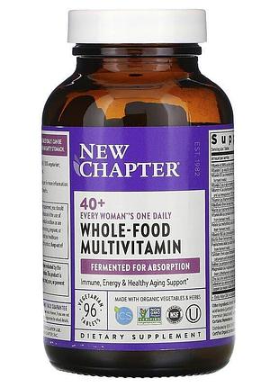 Мультивітаміни для жінок 40+, one daily multi, new chapter, 1 в день, 96 таблеток