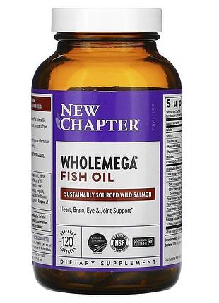 Жир аляскинского лосося, alaskan salmon oil, new chapter, 1000 мг, 120 капсул