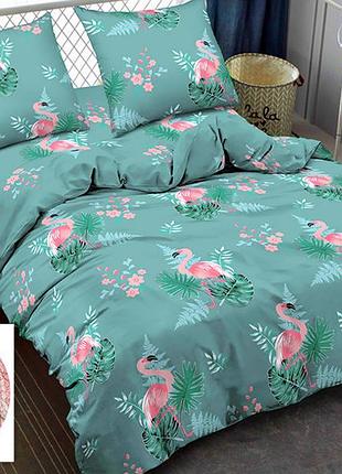 Постельное белье жатка фламинго двуспальный