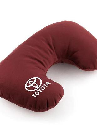 Подушка-підголівник toyota бордовий