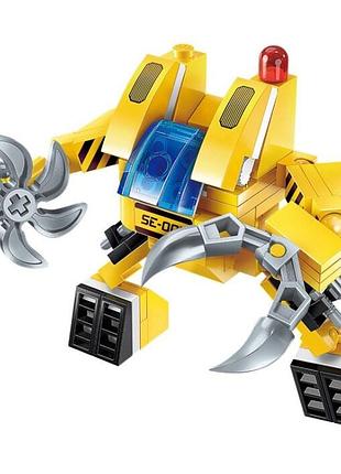 Детский конструктор qman 1408-1-8 транспорт, 76 дет scout mecha