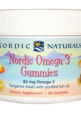 Риб'ячий жир для дітей (мандарин), omega-3 gummies, nordic naturals, 60 желе