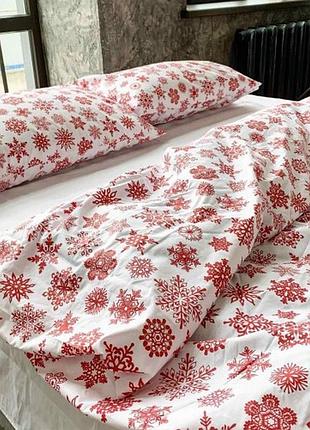 Постельное белье полуторный снежинки ранфонс