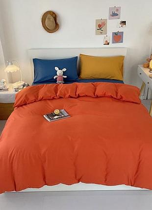 Постельное белье colorful no 9 ранфорс meriset - семейный на резинке полуторний на резинці