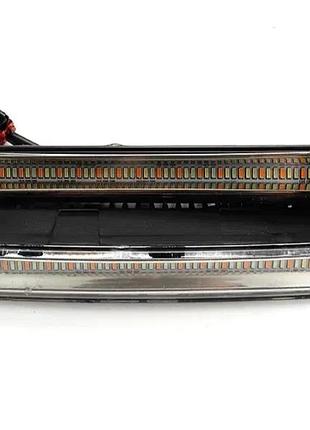 Бігучі повороти динамічний дхо led drl 3 кольори білий + жовтий + синій ходові вогні з поворотами