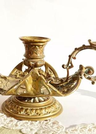 Невероятной красоты редкий антикварный подсвечник! конец xix века франция.