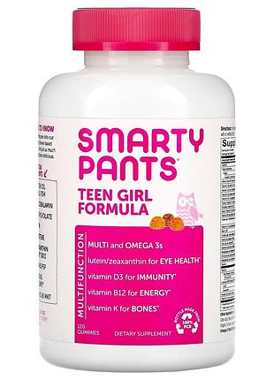 Smartypants, мультивитамины для девочек-подростков, лимон, лайм и ягодный микс, 120 жевательных конфет