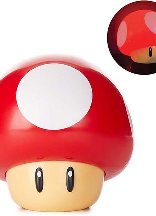 Ночник paladone mushroom super mario light, красный