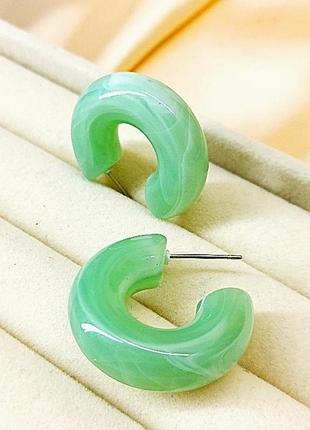 Серьги бижутерия цветные круги