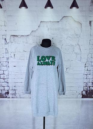 Стильная туника свитшот на байке