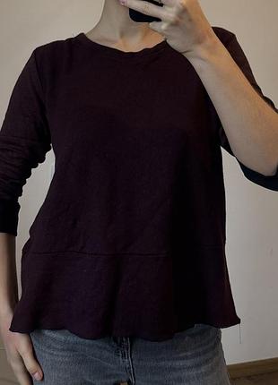 Жіноча тепла кофточка темне бордо