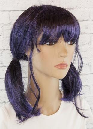 Перука леді баг (колір фіолетово-чорний) ост