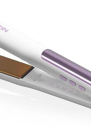 Ионный выпрямитель для волос faszin in11-c002 титановая плойка с 2x быстрым нагревом белая