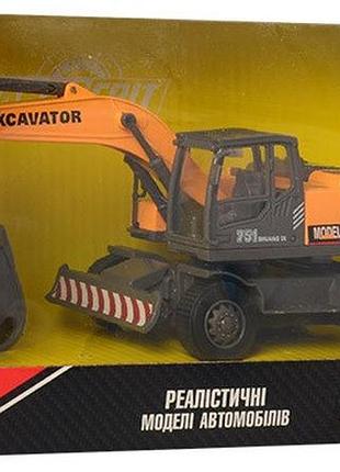 Игрушка экскаватор металлический 5