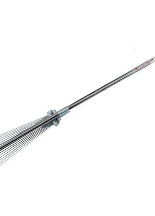 Грабли веерные intertool 15 прутьев раздвижные с ручкой (ft-3004)