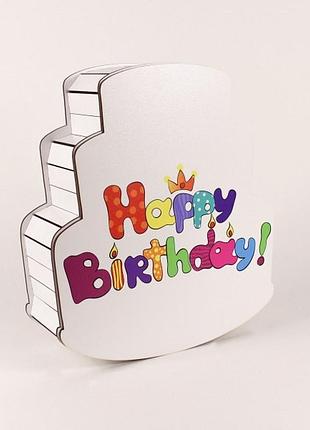 Подарочная коробка "тортик" белый