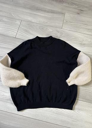 Світшот підлітковий кофта реглан з вʼязаними рукав мами