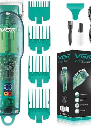 Аккумуляторная машинка для стрижки vgr 66о