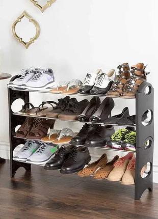 Полка для обуви shoe rack 4 полки 12 пар