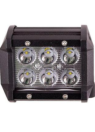 Фара рабочего света wlp-18f6 spot 6led*3w (95*75*75)10-30v/18w/6000k