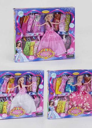 Кукла с нарядами в 386 (48/2) 3 вида, в коробке