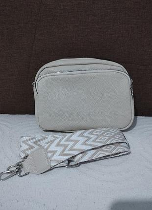 Сумка молочного кольору, нова