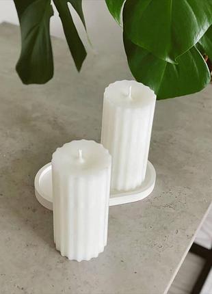 Парафиновые текстурные свечи с эфирными аромамаслами 2шт сotton