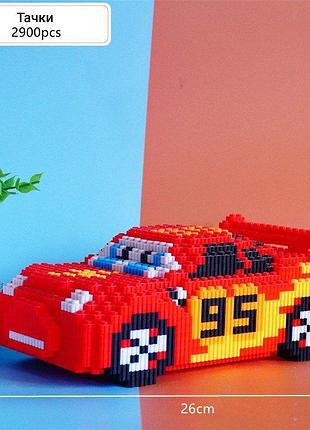 Конструктор 3d машина 2900 деталей, 3d пазл марио, конструктор детский из блоков 3д