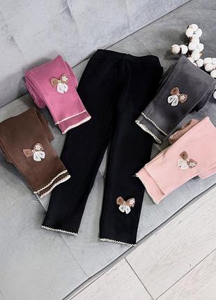 ❄️лосины теплые бантик на меху