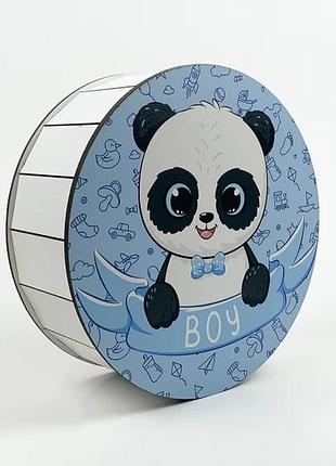 Подарочная коробка круглая "boy"