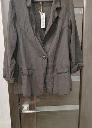 Льняной пиджак, льон, лен