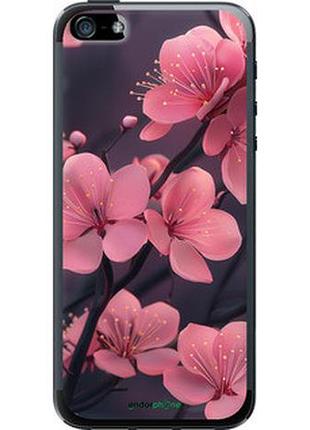 Чохол на iphone 5 пурпурова сакура "6075u-18-7673"