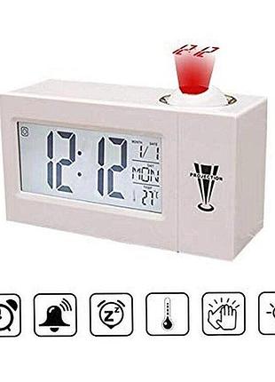 Настольные часы ds-3605 с проектором white