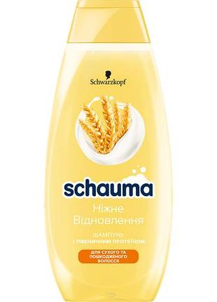 Шампунь для волос schauma нежное восстановление с пшеничным протеином 400 мл