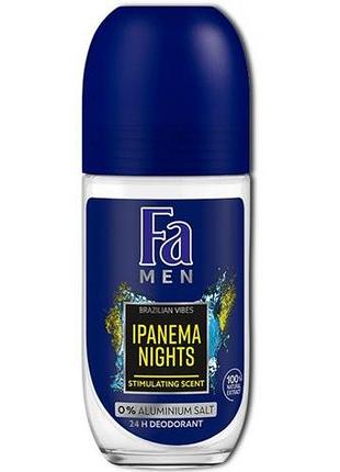 Дезодорант роликовый fa men ритмы бразилии ipanema nights 50 мл (5201143735438)
