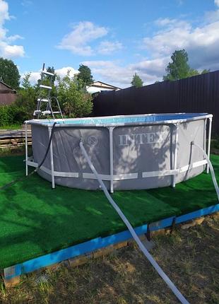 Бассейн каркасный с фильтром-насосом intex 366 x 99 см