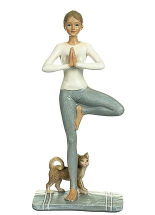 Статуэтка lefard девушка йогиня 14х11 см 12007-091